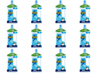 Flash All Purpose & Floor Cleaner, Traditional with Bicarbonate of Soda, 1L (Pack of 12) DIY