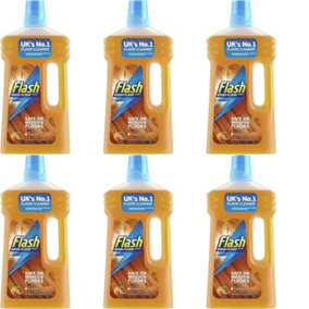 Flash All Purpose Liquid Cleaner, Mandarin and Cedarwood, 1L (Pack of 6)