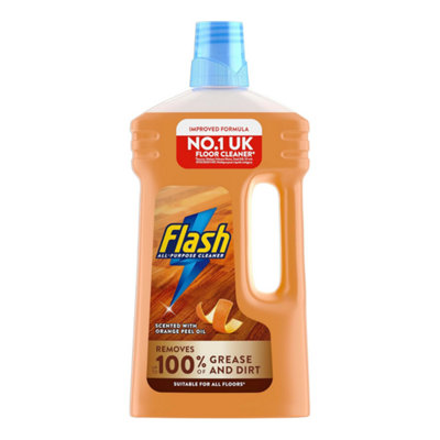Flash All-Purpose Wood Surface Cleaner with Orange Oil 1L