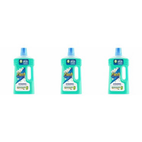 Flash Antibacterial Liquid Cleaner Apple Blossom 1L (Pack of 3)