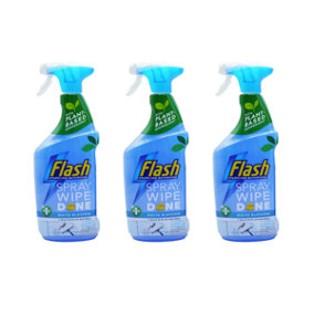Flash Bathroom Anti-Bacterial Cleaning Spray 800ml - Pack of 3