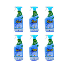 Flash Bathroom Anti-Bacterial Cleaning Spray 800ml - Pack of 6