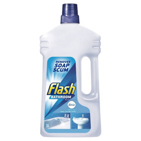 Flash Bathroom Cleaner 1L Removes Soap Scum