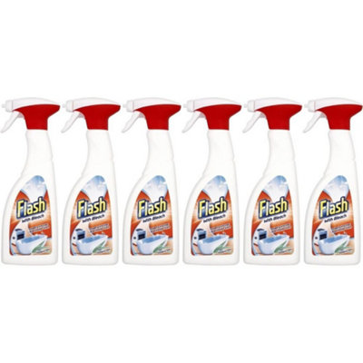 Flash Bleach Spray Power & Hygiene 500ml Pack of 6