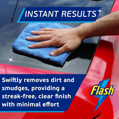 FLASH Glass & Mirror Cleaner Streak-Free Shine for Car Windows ...