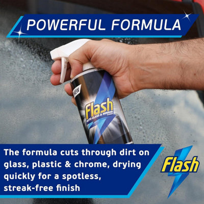 FLASH Glass & Mirror Cleaner Streak-Free Shine for Car Windows ...