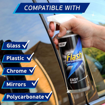FLASH Glass & Mirror Cleaner Streak-Free Shine for Car Windows ...