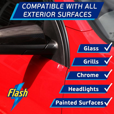 FLASH Insect Bug Remover Spray Powerful Car Cleaner for Tar & Bugs 6x500ml