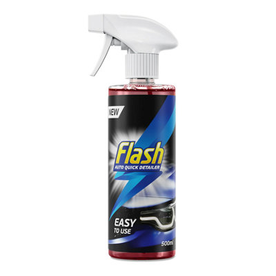 FLASH Quick Detailer Spray Car Cleaner Protects & Restores Paint 4x500ml