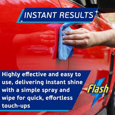 FLASH Quick Detailer Spray Car Cleaner Protects & Restores Paint 500ml