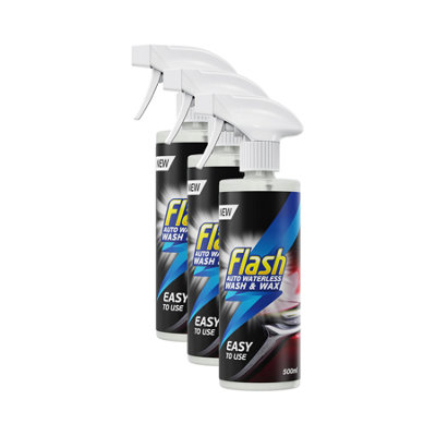 Flash Waterless Wash & Wax Quick & Effective Waterless Car Cleaner ...