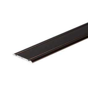 Flat anodised aluminium door floor edging bar strip trim threshold 930 x 30mm a02 Brown