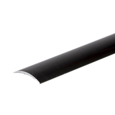 Flat anodised aluminium door floor edging bar strip trim threshold 930 x 30mm a03 black