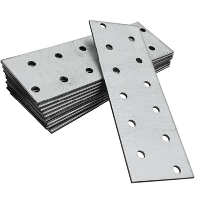 Flat Bracket 40 x 80 x 2mm Connecting Joining Plate ( Pack of: 3 ) Galvanised Heavy Duty Premium Flat Joining Plates