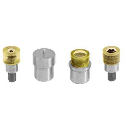 Flat Cap Press Studs Setting Dies Set Tool Kit - 12.5mm