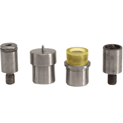 FLAT CAP S-SPRING PRESS STUDS SETTING DIES SET TOOL KIT - 12MM