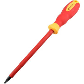 Flat Headed Slotted 6.5mm x 260mm VDE Insulated Electrical Screwdriver Soft Grip