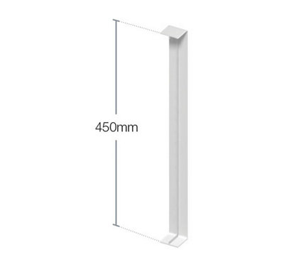 Flat Joint Trim 450mm in White