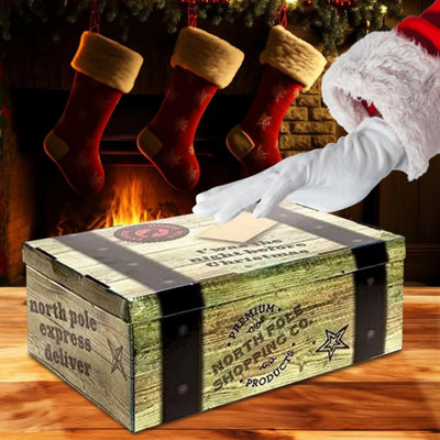 Flat Pack Christmas Eve Gift Pop Up Box Xmas Present Favour