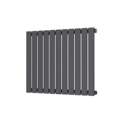 Flat Panel Designer Radiator Single 600mm x 750mm Anthracite | DIY at Bu0026Q
