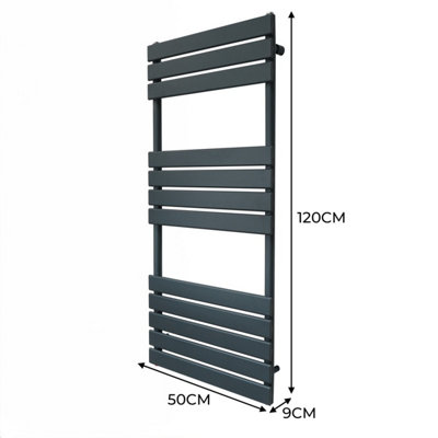 Anthracite towel radiator b&q sale