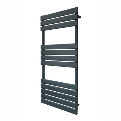 Flat Panel Towel Radiator - 1200mm x 600mm - Anthracite Grey