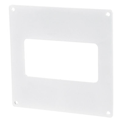 Flat Plastic Ventilation Ducting Wall Plate 110x54mm DIY at B&Q