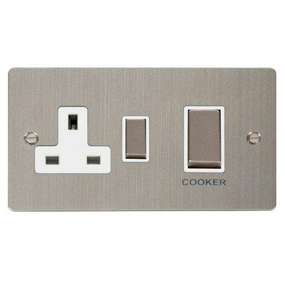 Flat Plate Stainless Steel Cooker Control Ingot 45A With 13A Switched ...