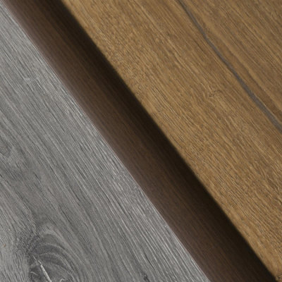 Flat self-adhesive wood effect aluminium door floor edging bar strip trim threshold 930 x 30mm a02 chestnut