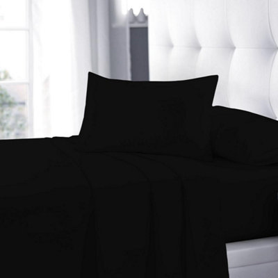 Flat Sheet 180 Thread Count Rich Percale Non Iron Bed Linen Soft