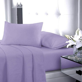 Flat Sheet 180 Thread Count Rich Percale Non Iron Bed Linen Soft Polycotton Blend Plain Dyed Flat Bed Sheets