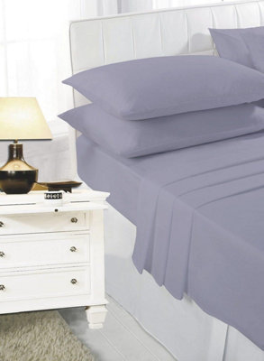 Flat Sheet Bed Linen Soft Easy Care PolyCotton Blend Plain Dyed Flat Bed Sheet