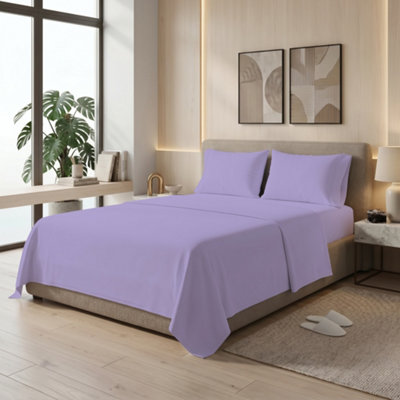 Flat Sheets King Size 200 Thread Count, Premium Polycotton Hotel ...