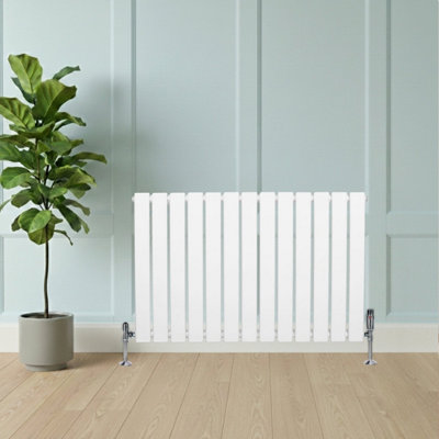 Flat Single Column Radiator 600mm x 910mm Modern Designer Double Panel ...