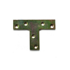 Flat T Shape Large Tee Repair Plate Bracket Mending Fixing Corner 70x50x20mm - Pack of 1