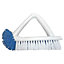 Flat Tile Cleaning Brush 20cm - Grout & Corner Scrubber Brush - Kitchen & Bathroom Cleaning - Shower, Bath, Sink Scrub by UNGER