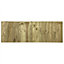 Flat Top Feather Edge Fence Panel (Pack of 4) Width: 6ft x Height: 2ft Vertical Closeboard Planks Fully Framed