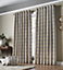 Flections Eyelet Ring Top Curtains Ochre 168cm x 229cm