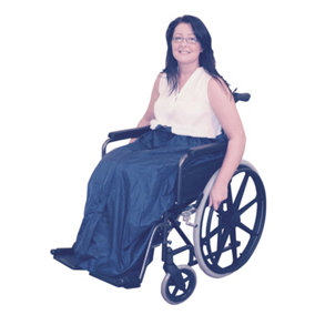 Fleece Lined Lower Body Wheelchair Cosy - Waetrproof Fabric - Machine Washable