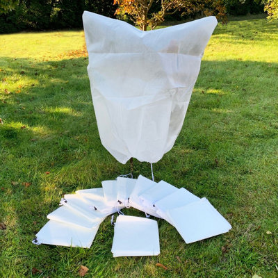 Fleece Plant Frost Protection Jacket Covers (Set of 12) DIY at B&Q