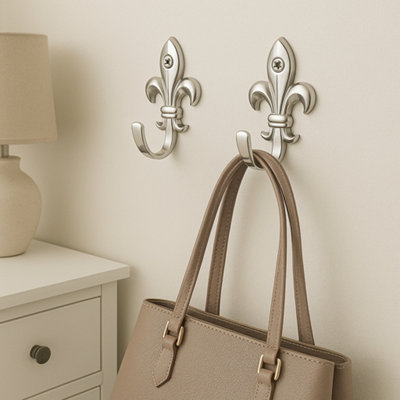 Curtain Tie Backs Hook Decorative Wall Hook-Black Design (Set Of Two