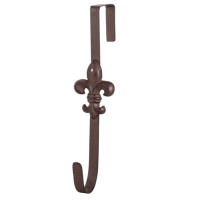 Fleur De Lys Door Wreath Hanger Antique Brown Gothic Style Wreath Bracket Holder Price Comparisons | Compare The Build