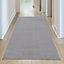 Flex Collection Low Pile Rugs Solid  Design in Silver 1000S