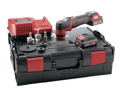 Flex Power Tools 492469 PXE 80 10.8-EC/2.5 Spot Polisher & Accessories 10.8V 2 x 2.5Ah Li-ion FLXPXE80M