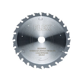 Flex Power Tools - Circular Saw Blade with Alternating Teeth 165 x 20mm x 24T