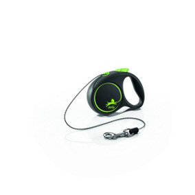 Flexi Black Design Cord Xs Green 3m 1-8kg