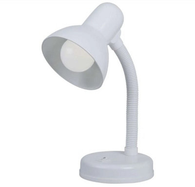 FLEXI CGC White Traditional Flexible Desk Lamp DIY at B&Q