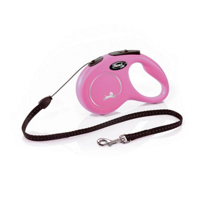Pink extendable dog store lead