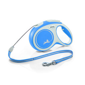 Flexi New Comfort Cord M Blue 8m Retractable Dog Lead up to 20kg