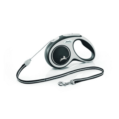 Flexi New Comfort Cord Retractable Medium Black 5m Dog Leash/Lead 120kg DIY at B&Q